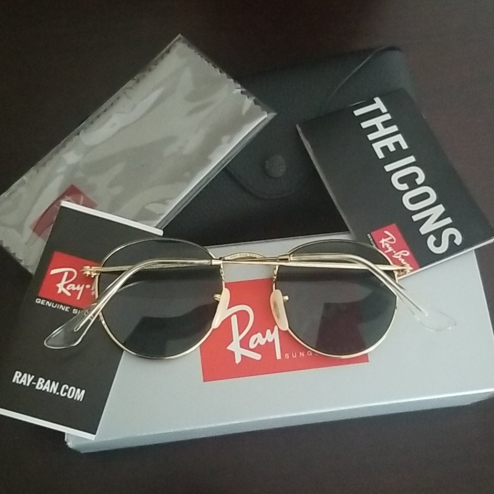 Brand New Ray-Ban RB3447 Round Metal 001 - Picture 7 of 7